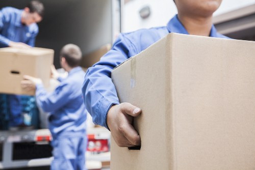 Office removals planning in Harrowweald with moving boxes and desks