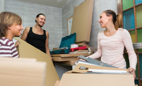 Storage boxes and organized space in Harrowweald