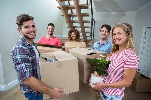Secure document storage facility in Harrowweald with organized archival boxes